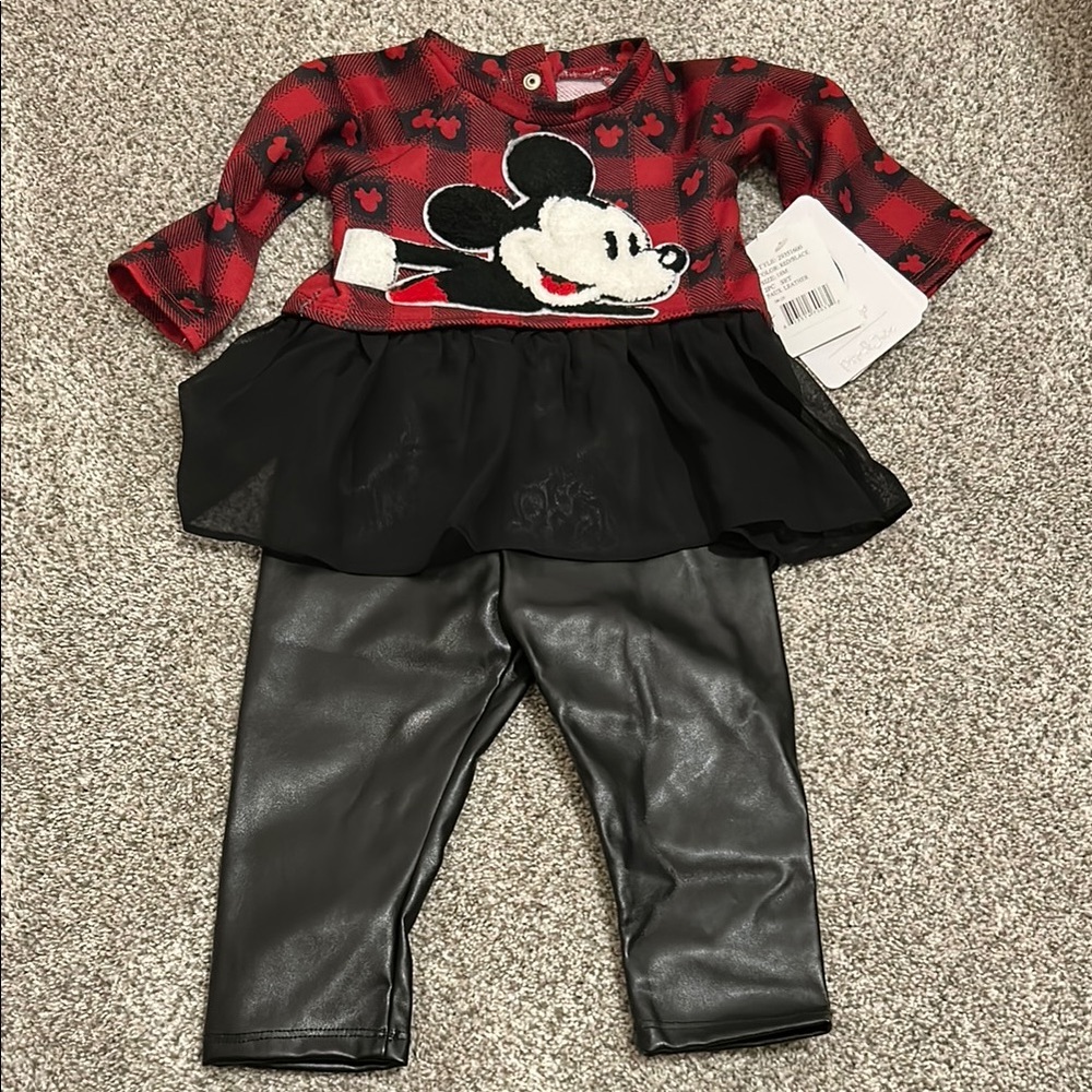 Pippa & Julie Red and Black Kids Matching Set